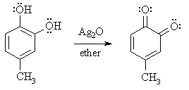 oxidation of a 1,2-hydroxybenzene